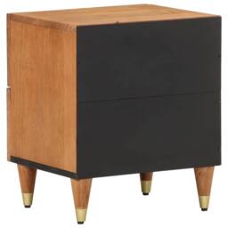 Berkfield Home Beautiful Bedside Cabinets 2 pcs 40x33x46 cm Solid Wood Mango in Brown - Size: 40 x 33 x 46 cm - thumbnail 5