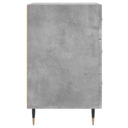 Berkfield Home Modern Bedside Cabinet Concrete Grey 40x40x66 cm Engineered Wood - Size: 40 x 40 x 66 cm - thumbnail 6