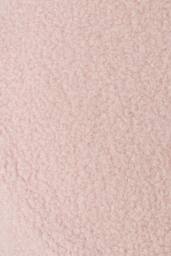 Living and Home Round Teddy Fleece Upholstered Footstool in Pink - thumbnail 8