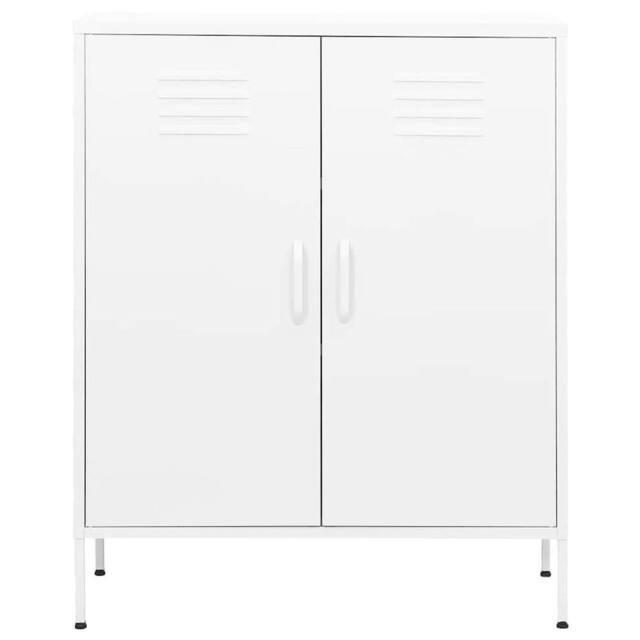 Berkfield Home Storage Cabinet White 80x35x101.5 cm Steel - image 1