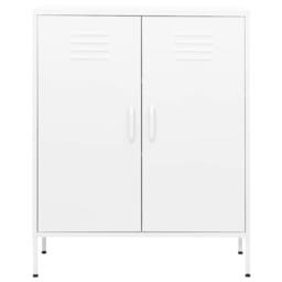 Berkfield Home Storage Cabinet White 80x35x101.5 cm Steel