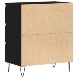 Berkfield Home Sideboard with Drawers Black Oak 60x35x70 cm Engineered Wood - Size: 60 x 35 x 70 cm - thumbnail 8