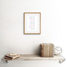 "Artery8 Wall Art Print Dream More Complain Less Framed in Beige - Size: W7"" x H9""" - thumbnail 2