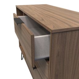 Ready Assembled 2 U Fuji 3 Drawer TV Unit (Ready Assembled) in Walnut - thumbnail 5