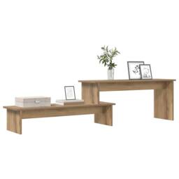 Berkfield Home TV Cabinet Artisan oak 180 x 30 x 43 cm Engineered wood in Brown - thumbnail 3