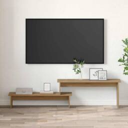 Berkfield Home TV Cabinet Artisan oak 180 x 30 x 43 cm Engineered wood in Brown - thumbnail 4