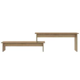 Berkfield Home TV Cabinet Artisan oak 180 x 30 x 43 cm Engineered wood in Brown - thumbnail 5