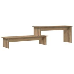 Berkfield Home TV Cabinet Artisan oak 180 x 30 x 43 cm Engineered wood in Brown - thumbnail 1