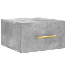 Berkfield Home Wall-mounted Bedside Cabinet Concrete Grey 35x35x20 cm - Size: 35 x 35 x 20 cm - thumbnail 2