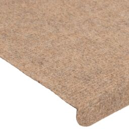 Berkfield Home Stair Mats Self-adhesive 15 pcs 65x24.5x3.5 cm Beige - Size: Medium - thumbnail 6
