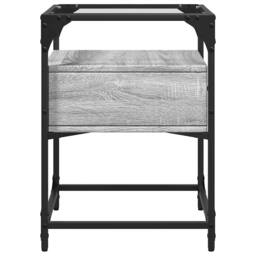 Berkfield Home Bedside Cabinets 2 pcs Gery Sonoma 40x40x55 cm Engineered Wood in Grey - Size: 40 x 40 x 55 cm - thumbnail 6