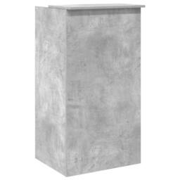 Berkfield Home Reception Desk Concrete Grey 55x50x103.5 cm Engineered Wood - thumbnail 7