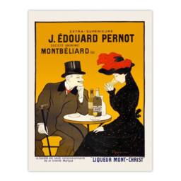 Artery8 Leonetto Cappiello Framed Wall Art Liqueur Mont Christ Vintage Advert in Orange - Size: A4 - thumbnail 3