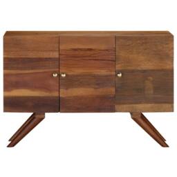 Berkfield Home Sideboard Brown Solid Reclaimed Wood 110x30x75 cm - Size: 110 x 30 x 75 cm - thumbnail 1