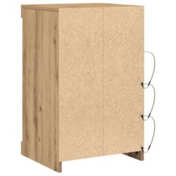 Berkfield Home Sideboard with LED Lights Artisan Oak 41x37x67 cm in Brown - Size: 41 x 37 x 67 cm - thumbnail 7