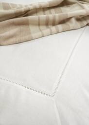 Truly White Micro Pleat Cotton Duvet Cover - Size: King - thumbnail 2