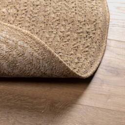 Berkfield Home Rug 120 cm Jute Look Indoor & Outdoor in Brown - Size: 100 cm diameter - thumbnail 7