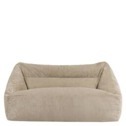 icon Cecilia Jumbo Cord Giant Bean Bag Sofa in Stone - Size: Medium - thumbnail 4