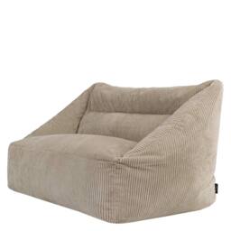 icon Cecilia Jumbo Cord Giant Bean Bag Sofa in Stone - Size: Medium - thumbnail 3