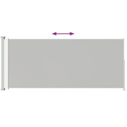Berkfield Home Patio Retractable Side Awning 200x500 cm Cream in Beige - thumbnail 3