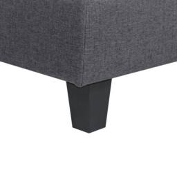 Wyld and Coco Ottoman Footstool Dark Grey Polyester Square Modern Modular Sofa - thumbnail 5