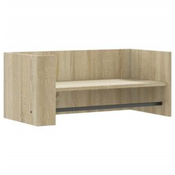 Berkfield Home Wall Shelf Sonoma Oak 70.5x35x30.5 cm Engineered Wood in Brown - thumbnail 2