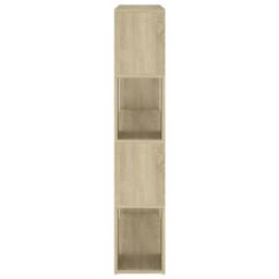 Berkfield Home Classic Book Cabinet Room Divider Sonoma Oak 100x24x124 cm in Brown - Size: 100 x 24 x 124 cm - thumbnail 6