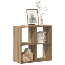 Berkfield Home Bookcase Artisian Oak 68.5x32x68.5 cm Engineered Wood in Brown - thumbnail 2