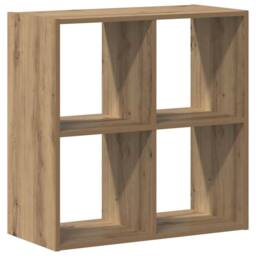 Berkfield Home Bookcase Artisian Oak 68.5x32x68.5 cm Engineered Wood in Brown - thumbnail 1
