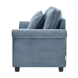 Bravich LTD Ramy Sofa Bed Corduroy 2 Seater Fold Out Mattress in Blue - thumbnail 3