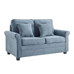 Bravich LTD Ramy Sofa Bed Corduroy 2 Seater Fold Out Mattress in Blue - thumbnail 5