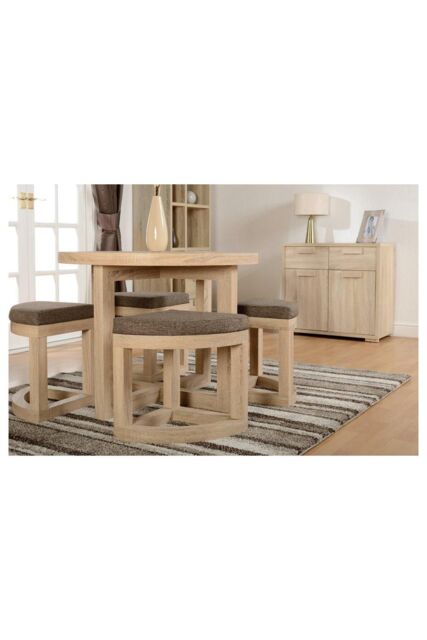 Seconique Cambourne Stowaway Dining Set in Light Oak - image 1