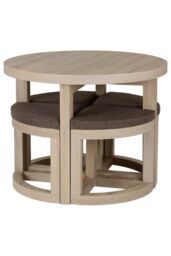 Seconique Cambourne Stowaway Dining Set in Light Oak - thumbnail 3