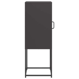 Berkfield Home Sideboard Black 36x39x107 cm Cold-rolled Steel - Size: 36 x 39 x 107 cm - thumbnail 6
