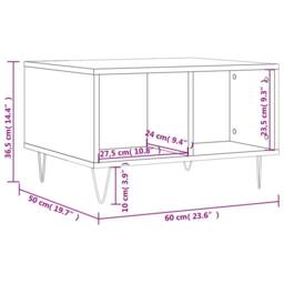 Berkfield Home Modern Coffee Table High Gloss White 60x50x36.5 cm Engineered Wood - thumbnail 9