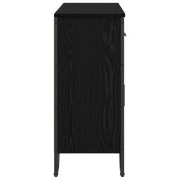 Berkfield Home Sideboard Black Oak 97x32.5x74.5 cm Engineered Wood - thumbnail 7
