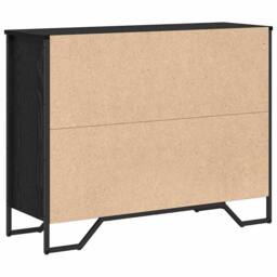 Berkfield Home Sideboard Black Oak 97x32.5x74.5 cm Engineered Wood - thumbnail 8