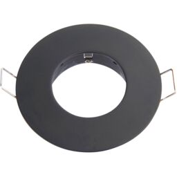 Loops Recessed Compact Bathroom Downlight - 50W GU10 LED - IP65 Rated - Matt Black - thumbnail 3