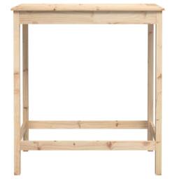 Berkfield Home Beautiful Bar Table 100x50x110 cm Solid Wood Pine in Light Tan - Size: 100 x 50 x 110 cm - thumbnail 5