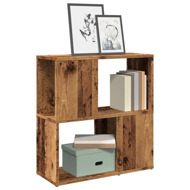 Berkfield Home Book Cabinet Old Wood 60x24x63 cm Engineered Wood in Brown - Size: 60 x 24 x 63 cm - image 1