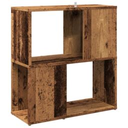 Berkfield Home Book Cabinet Old Wood 60x24x63 cm Engineered Wood in Brown - Size: 60 x 24 x 63 cm - thumbnail 6