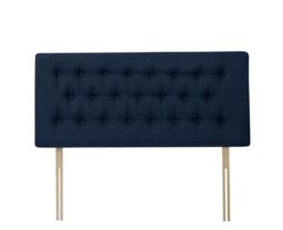 Rest Relax Linen Linoso Non Storage Divan Base with headboard & Orchid mattress - Midnight in Blue - Size: King - thumbnail 6