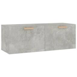 Berkfield Home Wall Cabinet Concrete Grey 100x36.5x35 cm Engineered Wood - thumbnail 2