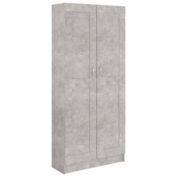 Berkfield Home Book Cabinet Concrete Grey 82.5x30.5x185.5 cm Engineered Wood - thumbnail 2