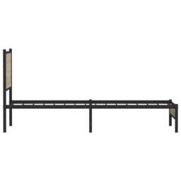 Berkfield Home Metal Bed Frame without Mattress Sonoma Oak 80x200 cm in Light Tan - thumbnail 6