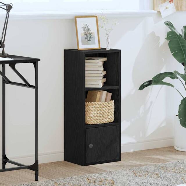 Berkfield Home Durable Bookcase Black Oak 31x24x77 cm Engineered Wood - Size: 31 x 24 x 77 cm - image 1
