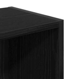 Berkfield Home Durable Bookcase Black Oak 31x24x77 cm Engineered Wood - Size: 31 x 24 x 77 cm - thumbnail 9