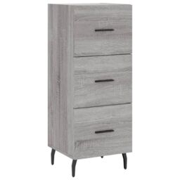 Berkfield Home Sideboard Grey Sonoma 34.5x34x90 cm Engineered Wood - thumbnail 2
