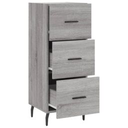 Berkfield Home Sideboard Grey Sonoma 34.5x34x90 cm Engineered Wood - thumbnail 5