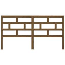 Berkfield Home Beautiful Bed Headboard Honey Brown 206x4x100 cm Solid Wood Pine - Size: 206 x 4 x 100 cm - thumbnail 4